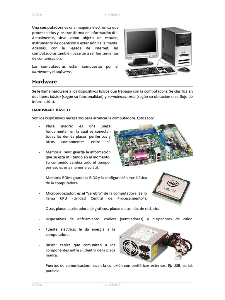 TP 05 - Hardware | PDF | Hardware de la computadora | Periférico