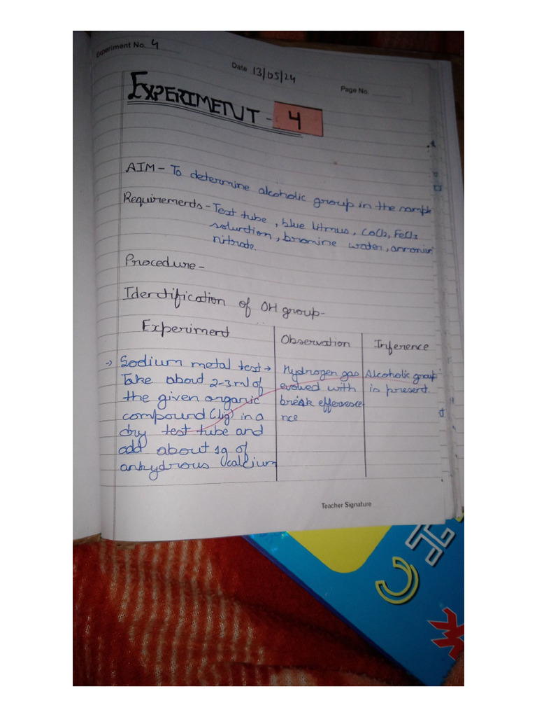 Chem Lab Manual PDF From Exp - 4 | PDF