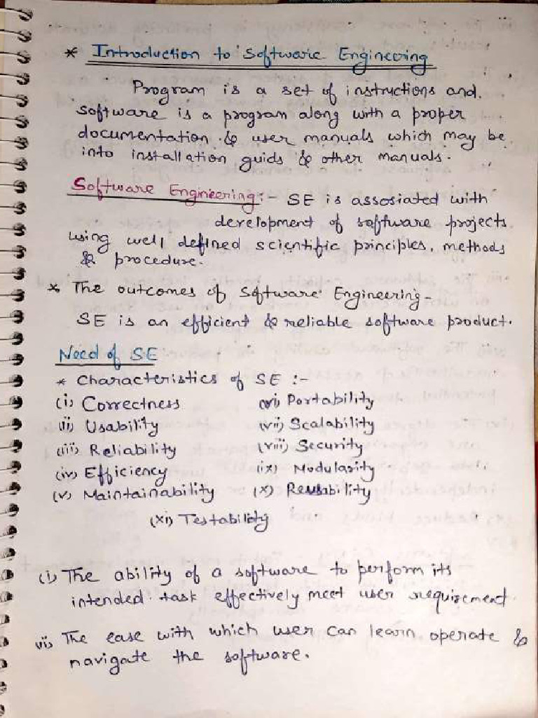 SE Unit 1 | PDF