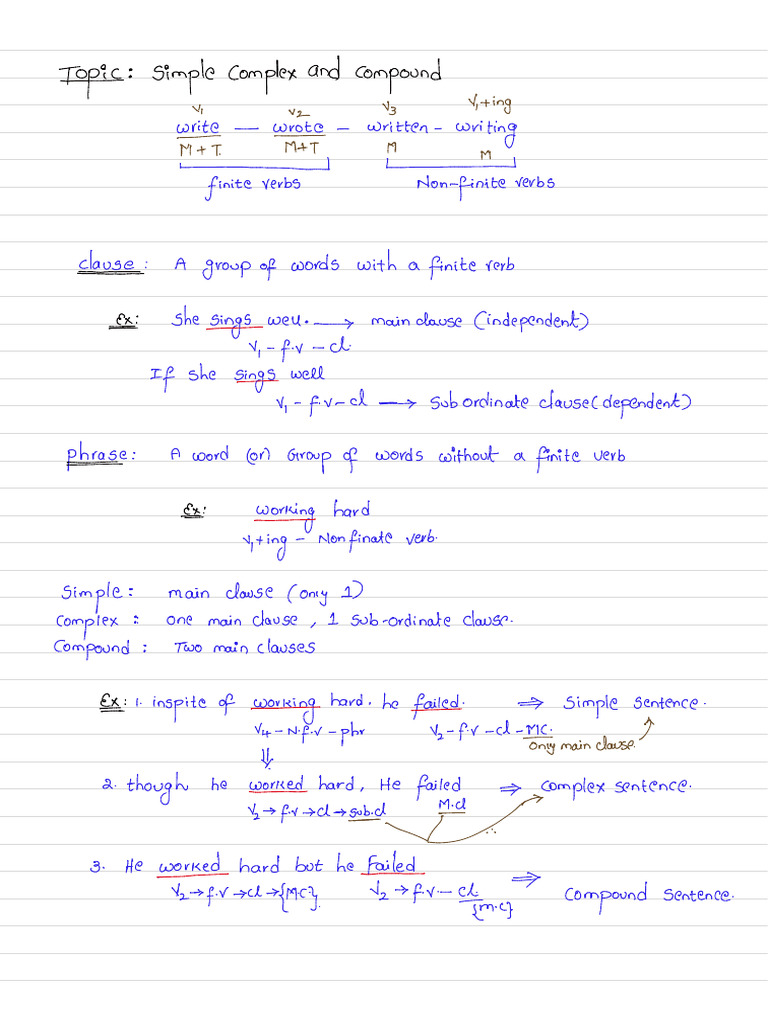 Simple, Complex and Compound | PDF