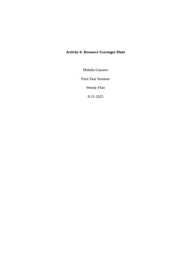 Activity 6 | PDF