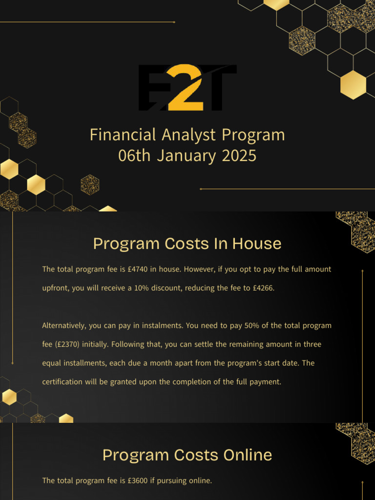 Financial Analyst Program | PDF | Financial Markets | Economies