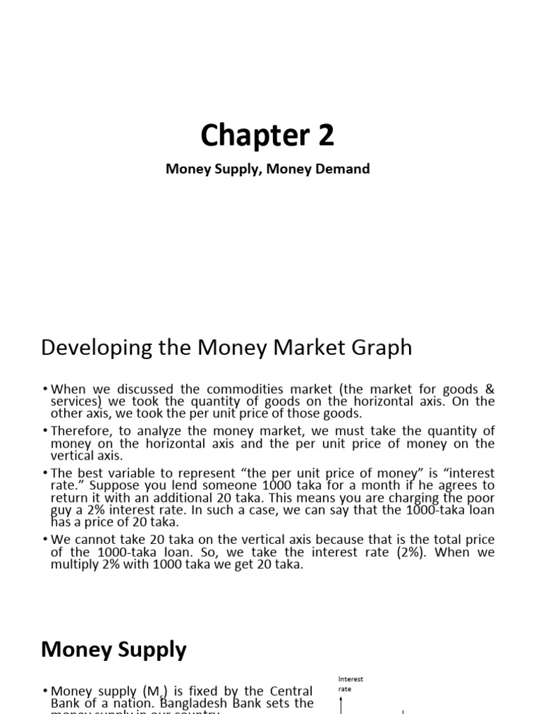 ME Chapter 2 - Demand For Money | PDF | Interest | Supply (Economics)