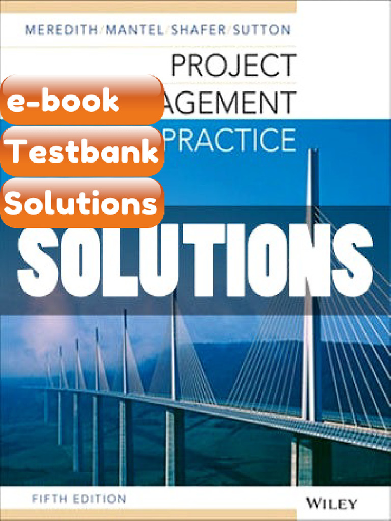 Testbank Project Management in Practice 5 Ed Meredith Fast Download ...