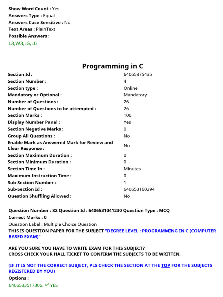 Prog in C End Term (FN) 22 Dec 2024 | PDF | Pointer (Computer ...