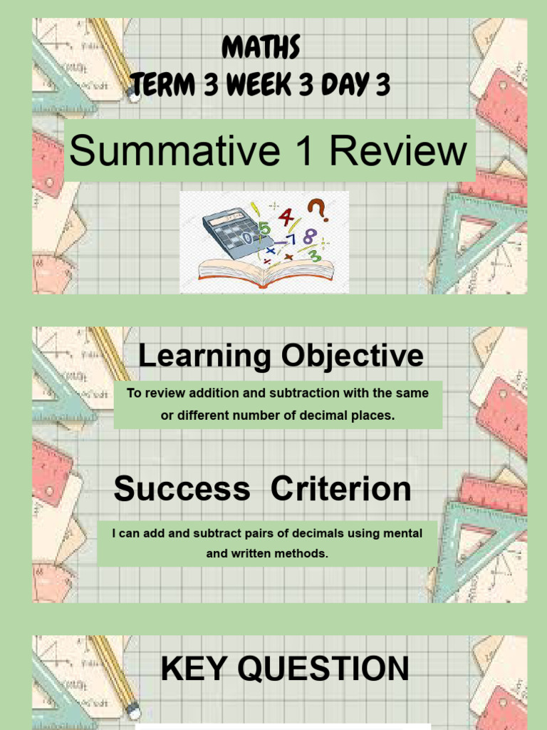 Term 3 Week 3 Day 3 Review | PDF