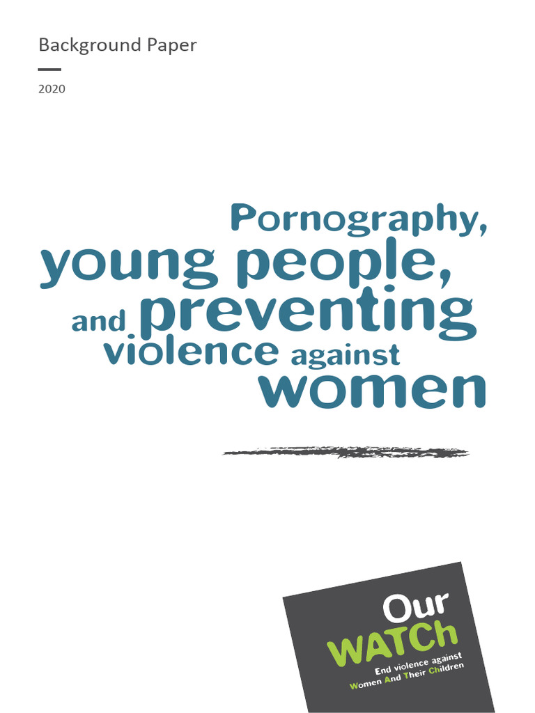 Pornography Young People Preventing Violence | PDF | Gender Role ...