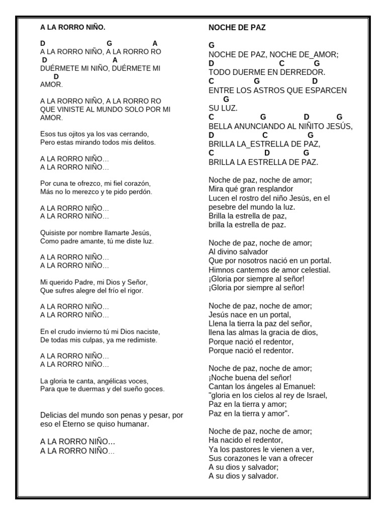 A La Rorro Niño | PDF | Navidad | Creencia religiosa y doctrina
