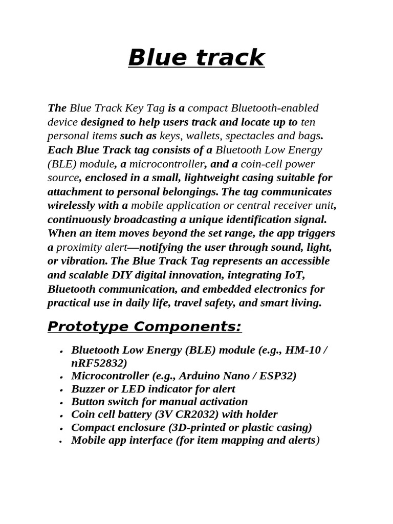 Blue Track | PDF