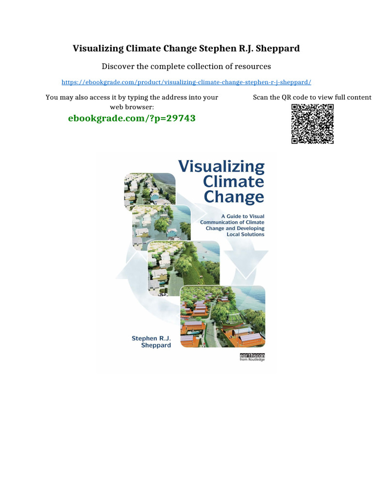 Visualizing Climate Change Stephen R.J. Sheppard Digital Version 2025 ...