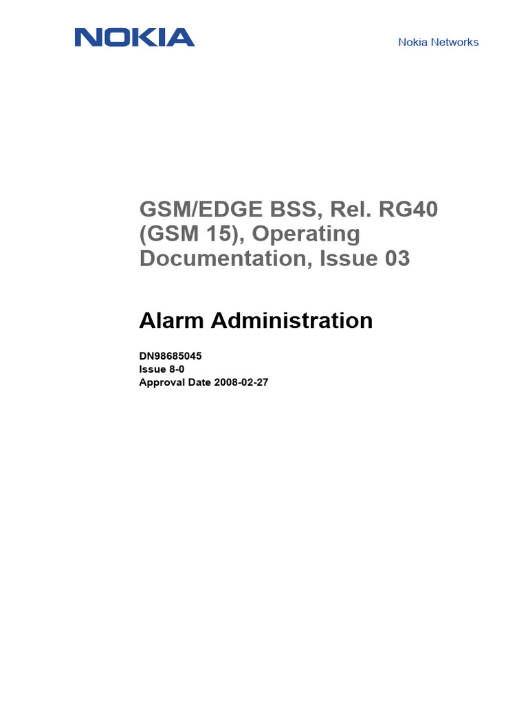 Alarm Administration | PDF | Business | Computing