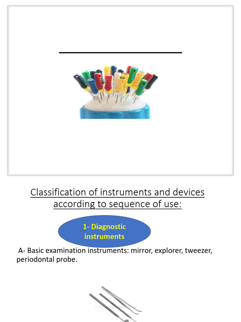 Instruments for Root Canal Preparation - 1st Part (2) | PDF | Steel ...