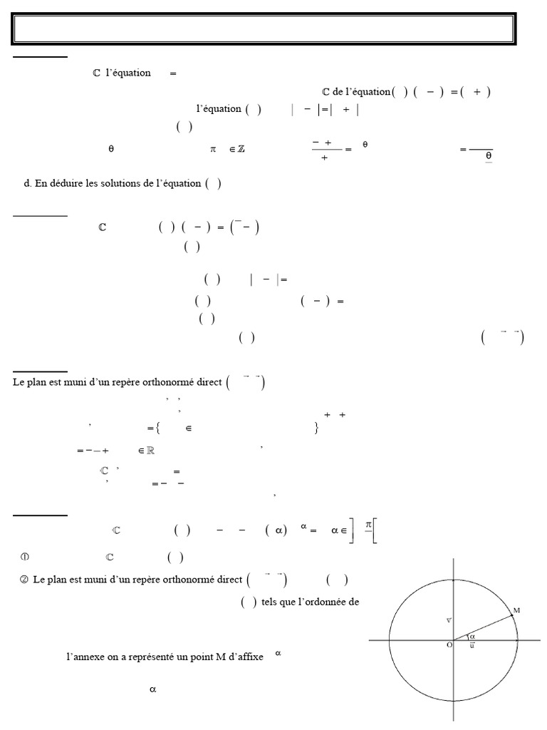 S 3 Complexe | PDF | Nombre complexe | Géométrie euclidienne