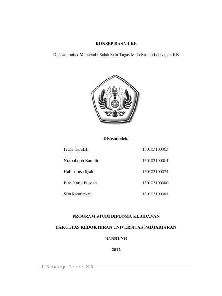 Konsep Dasar Keluarga Berencana KB | PDF