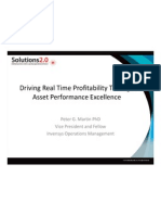 Driving Real Time Profitability Through Asset Performance Excellence