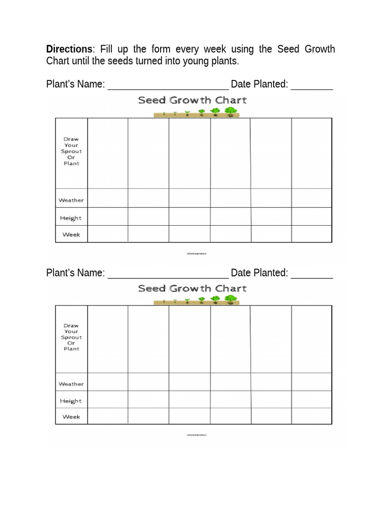Checked_Seeds Growth Chart-1 | PDF