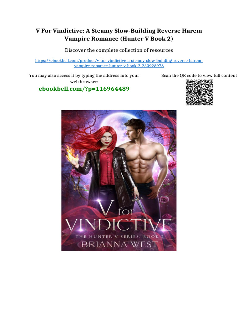 V For Vindictive: A Steamy Slow-Building Reverse Harem Vampire Romance ...