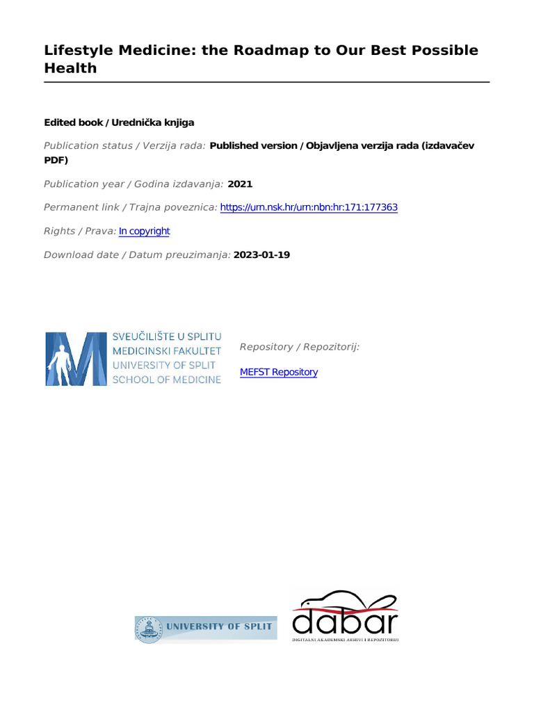 1257130.lifestyle Medicine The Roadmap To Our Best Possible Health High ...