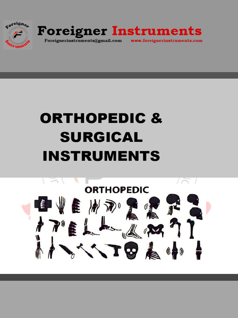 Foreigner SURGICAL Orthopedic Instruments Catalogue | PDF | Screw ...