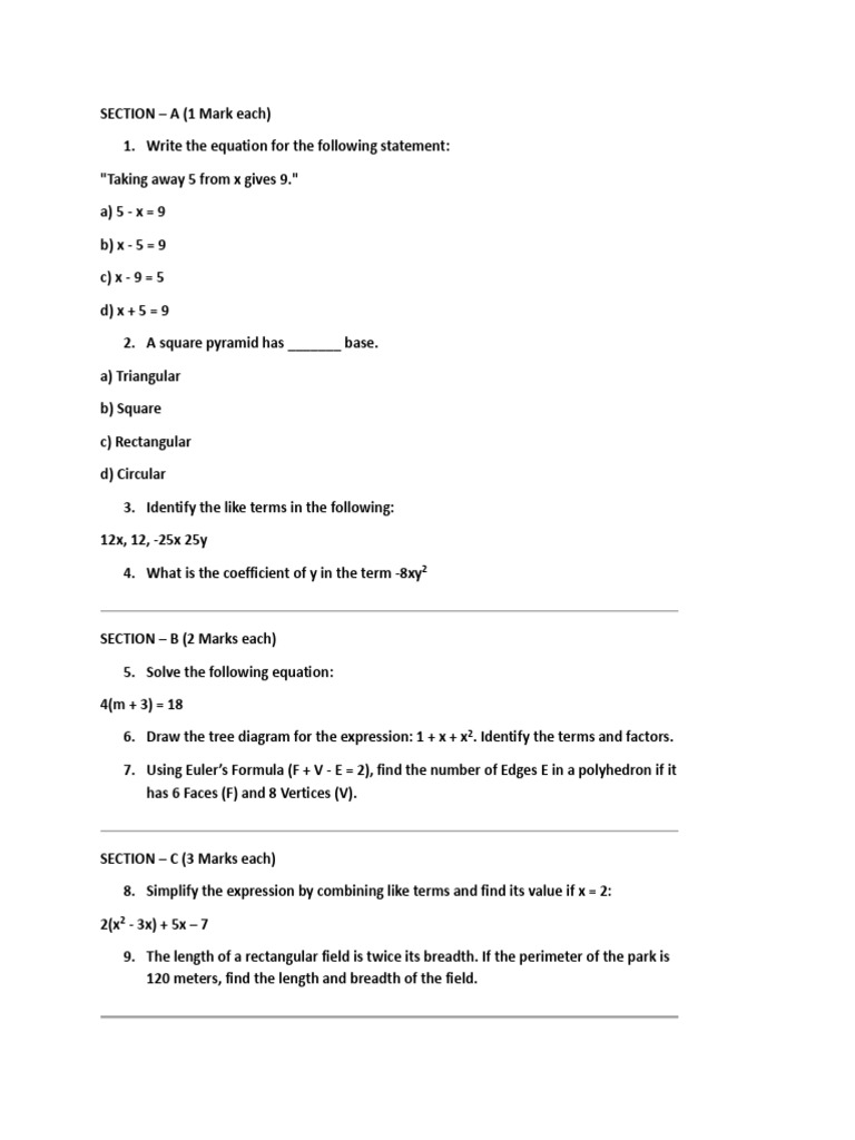 PT 4 Math | PDF