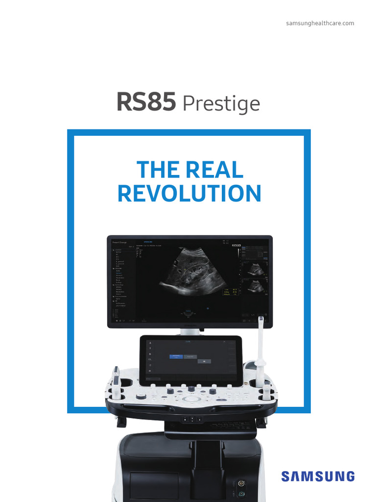 Catalogo RS85 Prestige | PDF | Medical Ultrasound | Touchscreen