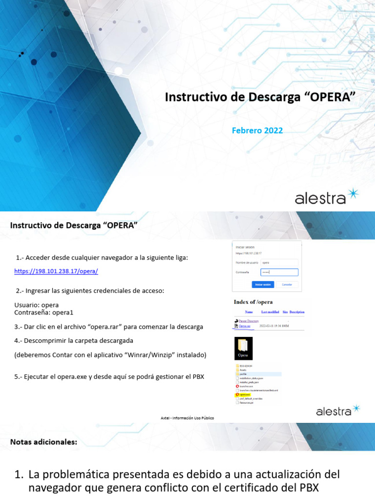 Guia de Descarga OPERA | PDF