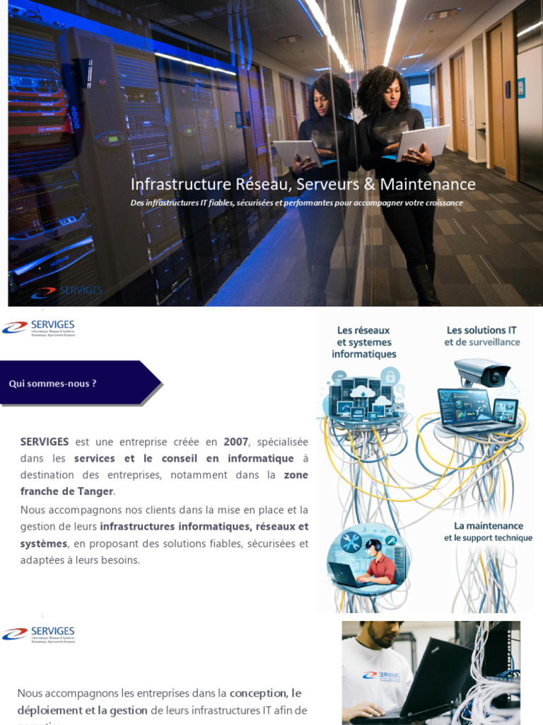 Infrastructure Réseau, Serveurs & Maintenance | PDF