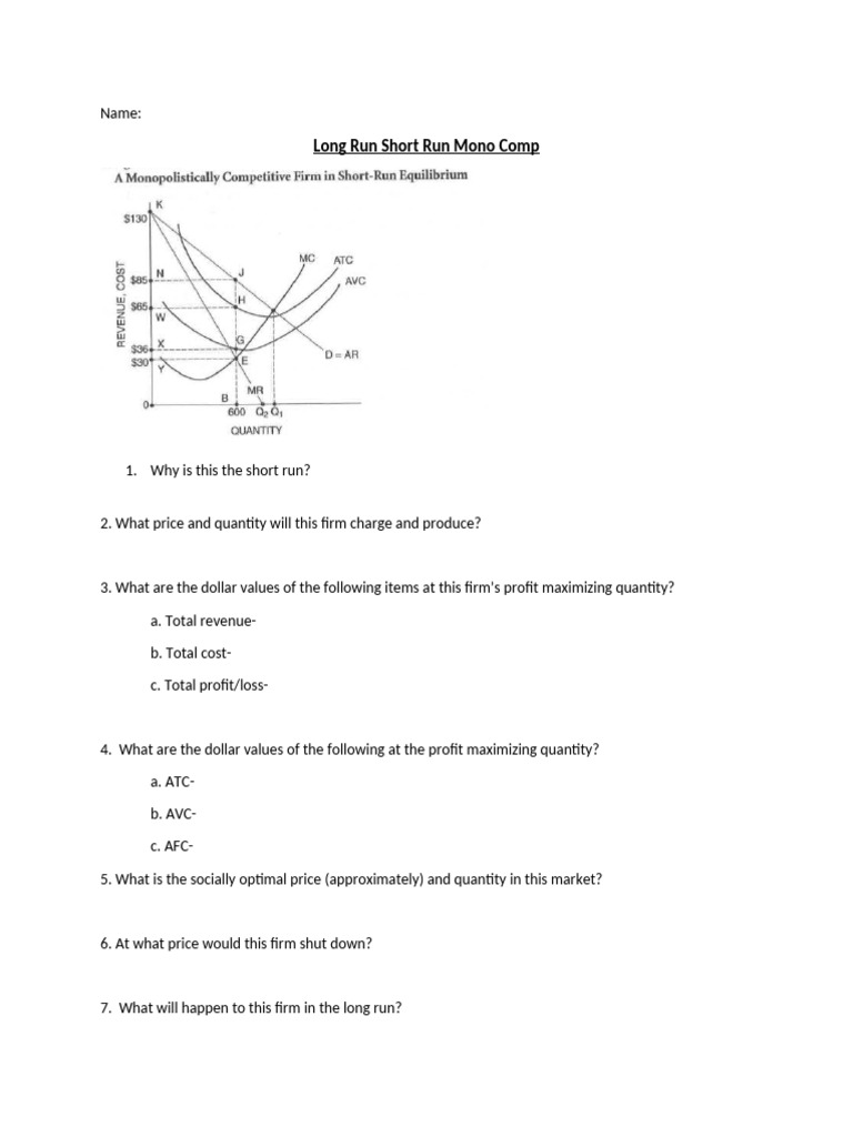 Long Run Short Run | PDF