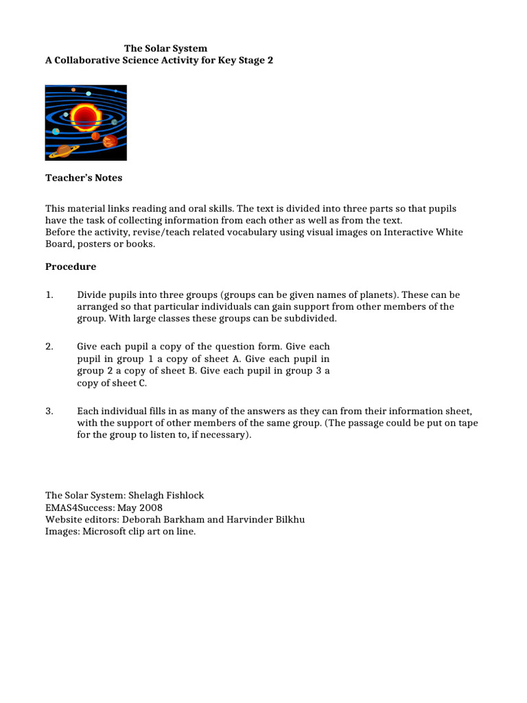 The Solar System | PDF | Planets | Solar System