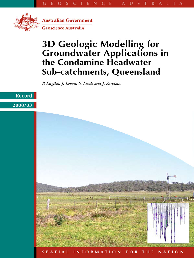 3D Geologic Modelling For Surface-Subsurface Water | PDF | Aquifer ...