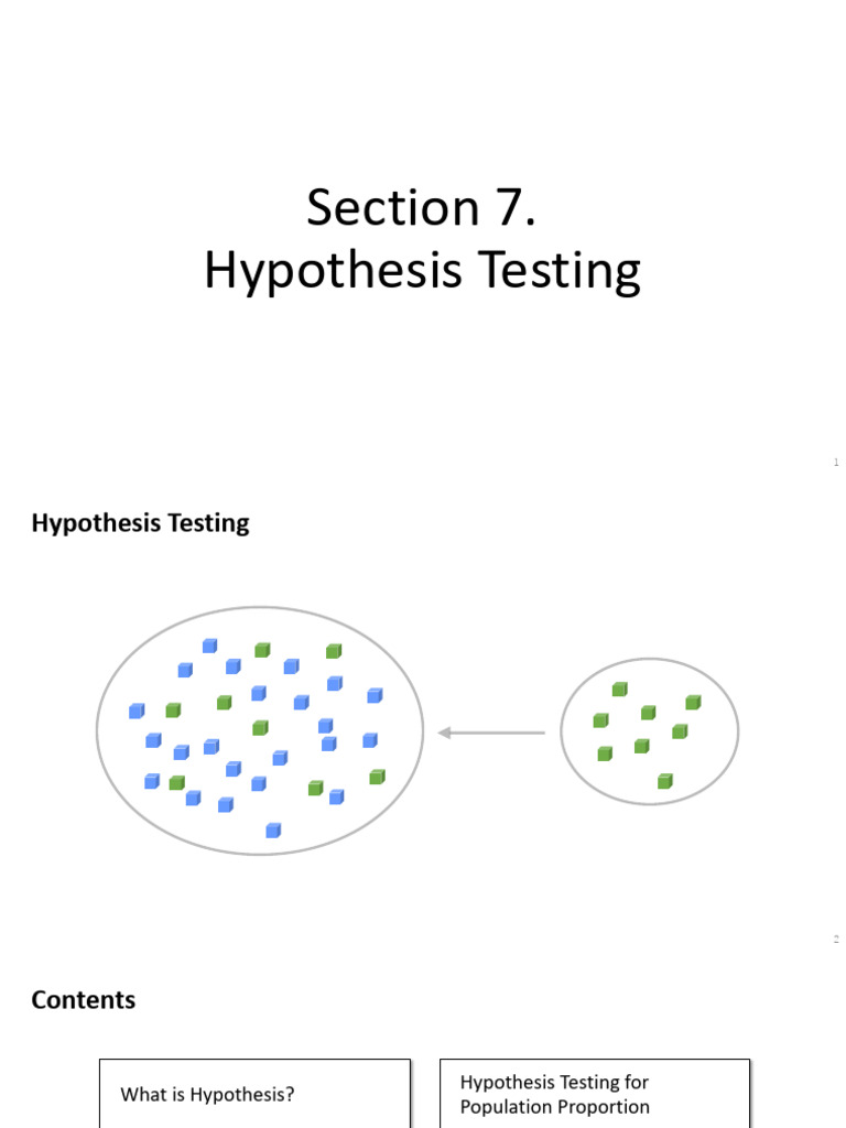 7 Hypothesis Testing | PDF | P Value | Hypothesis