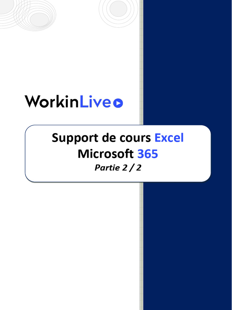 Excel Support de Cours 2.2 | PDF | Microsoft Excel | Microsoft Office