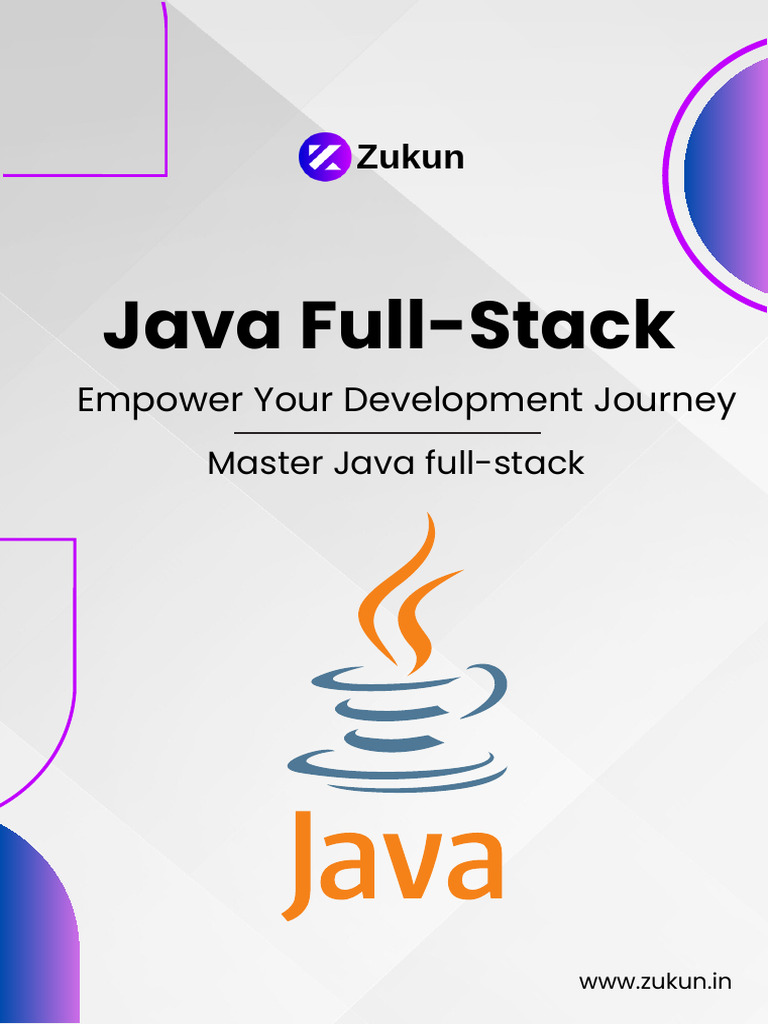 Zukun - Java Full Stack - Course | PDF | Html | Method (Computer ...