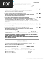 TB Screening and Risk Assessment Form | PDF | Tuberculosis | Diseases ...