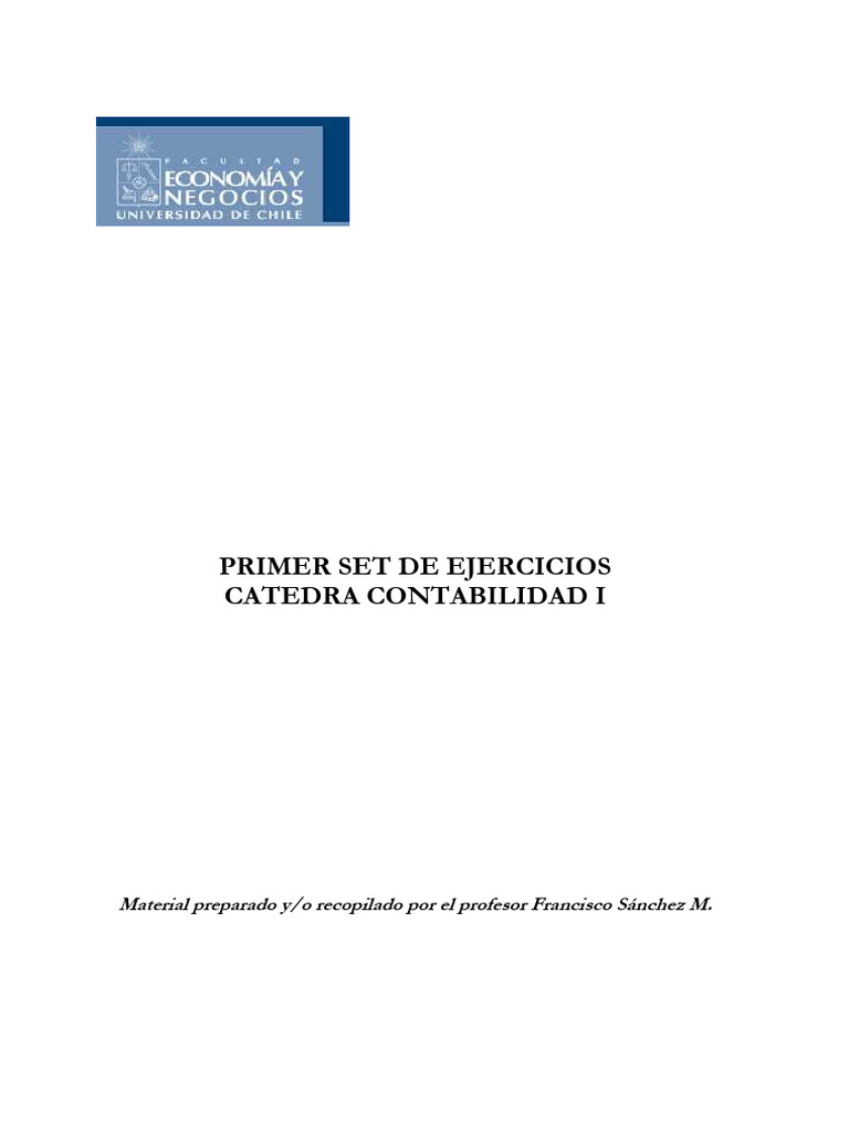 Guía Ejercicios - Proceso Contable y EEFF | PDF | Estado financiero ...