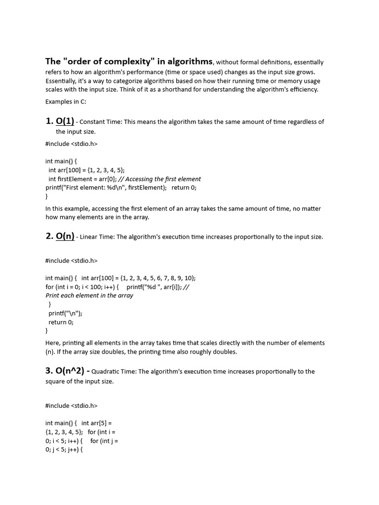 File Handling&order of Notation | PDF | Time Complexity | Theoretical ...