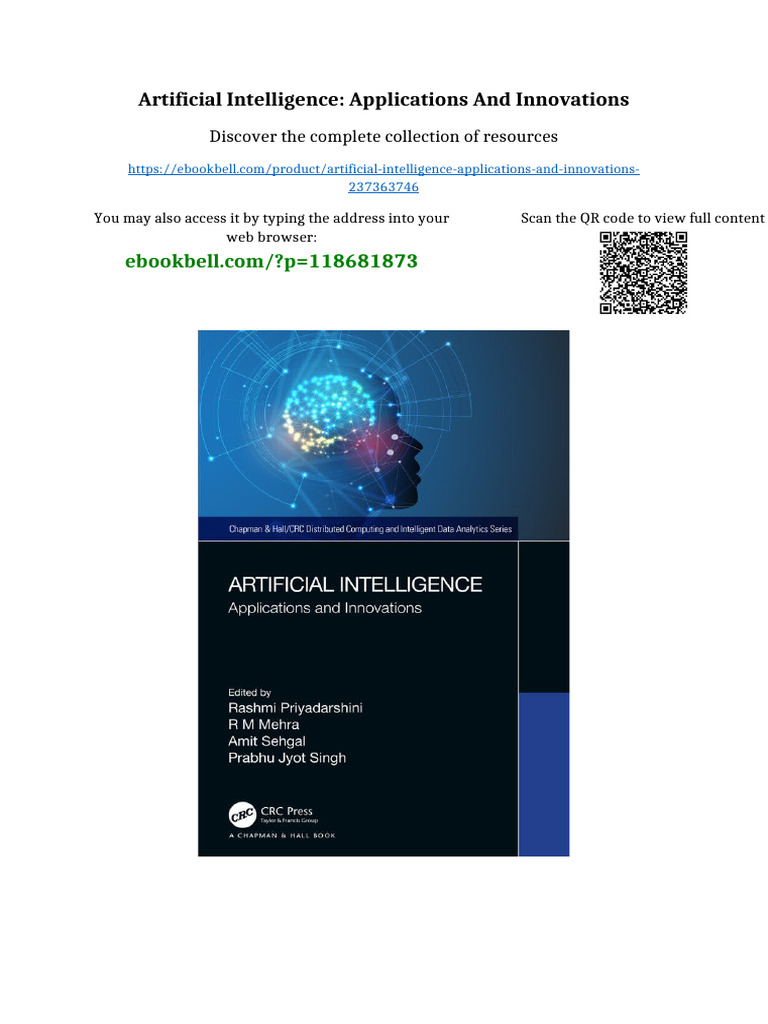 Artificial Intelligence: Applications and Innovations Full | PDF ...