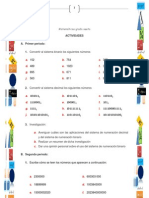 Actividades de Matematicas Grado Sexto