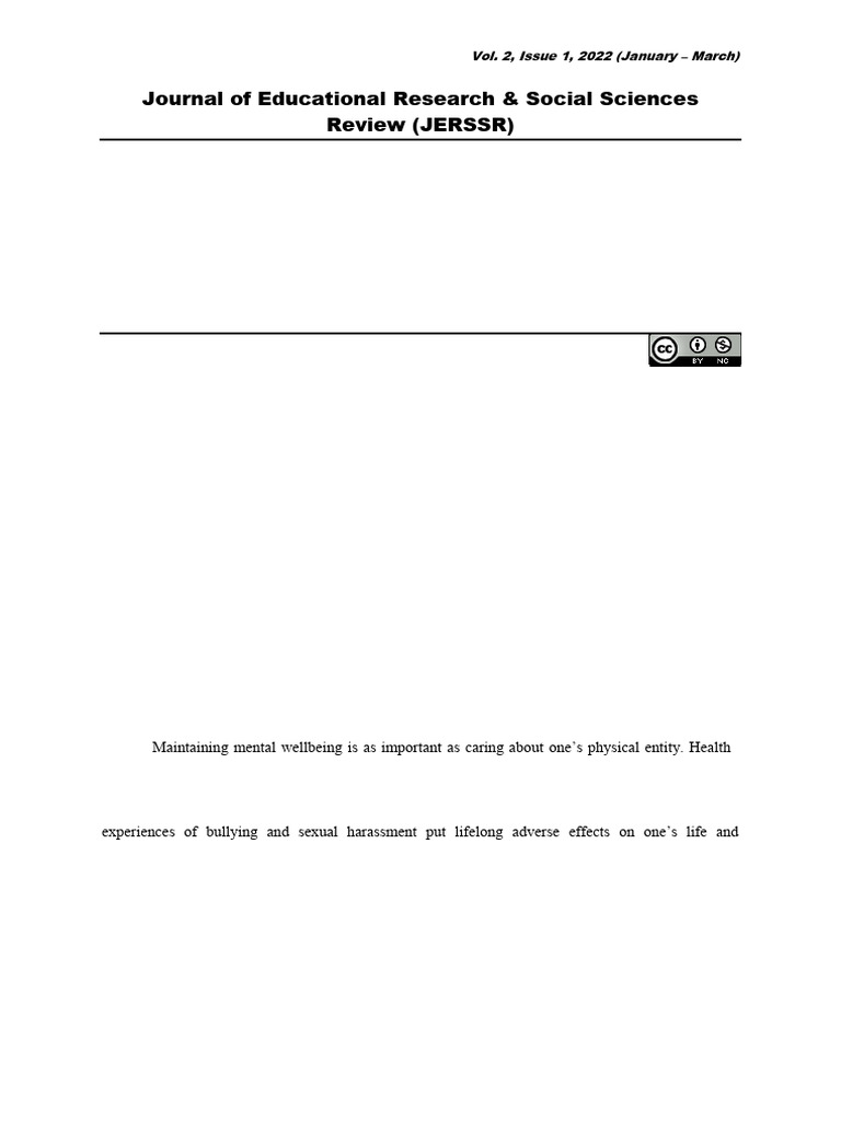 Dr. Shagufta Perveen Formatted 3 | PDF | Bullying | Harassment