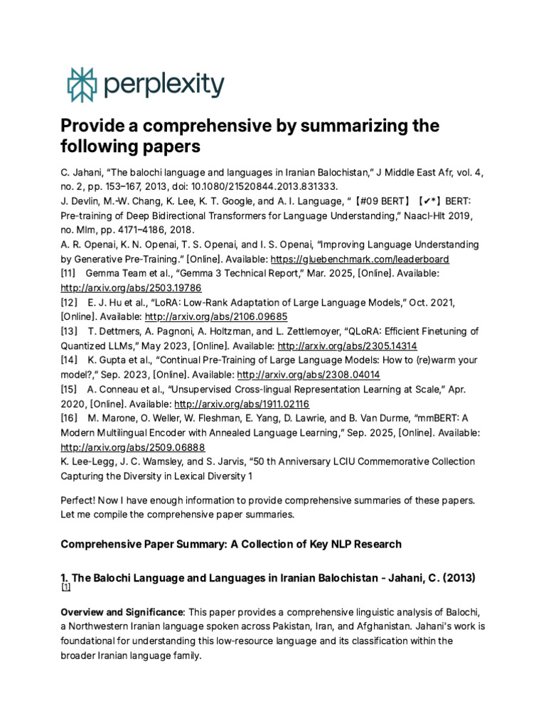 Provide A Comprehensive by Summarizing The Followi | PDF | Cognitive ...