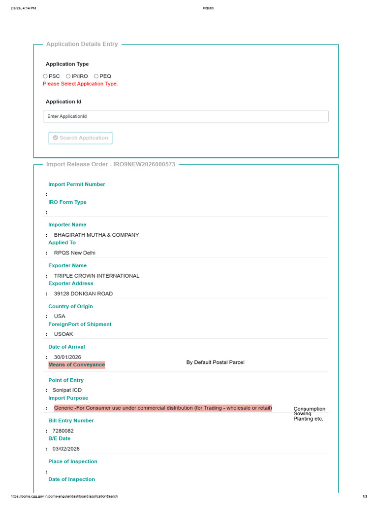 IRO Application in SWIFT | PDF