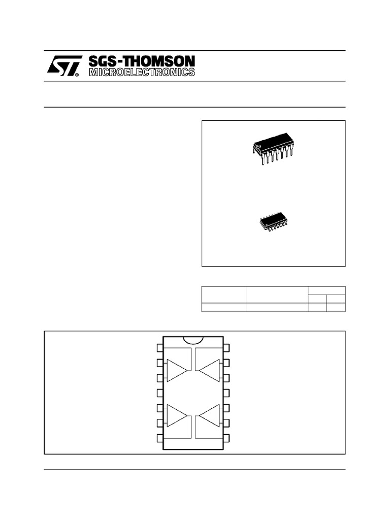 Low Noise Quad Operational Amplifiers: (Plastic Package) | PDF ...