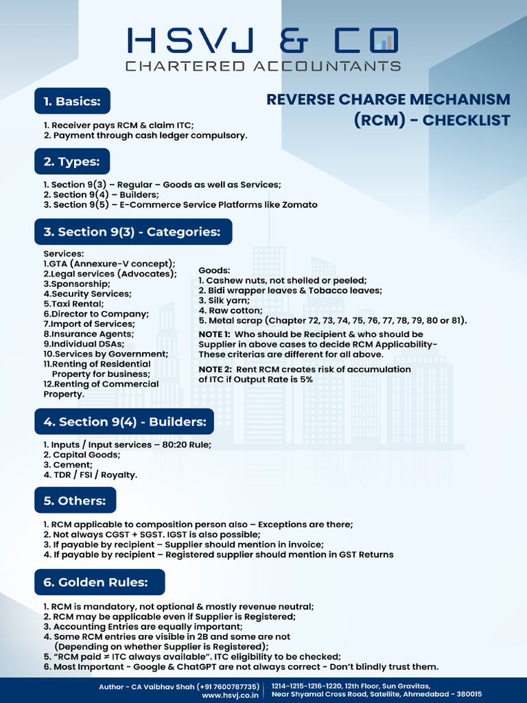 RCM Checklist | PDF