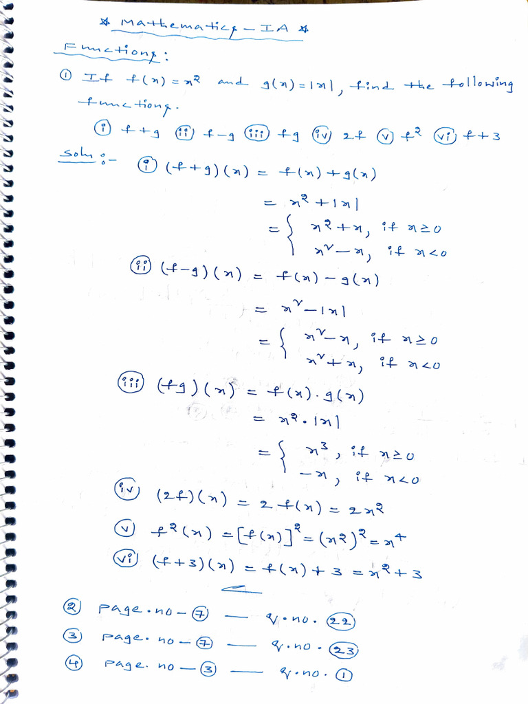 Solution Maths 1a | PDF