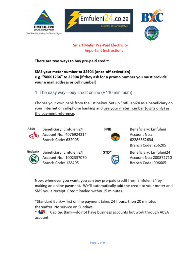 BXC Meter and CIU Information Document | PDF