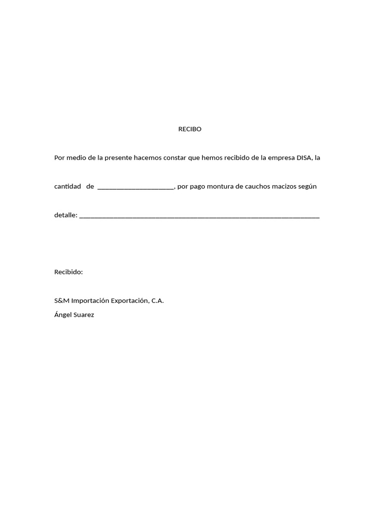 Recibo | PDF