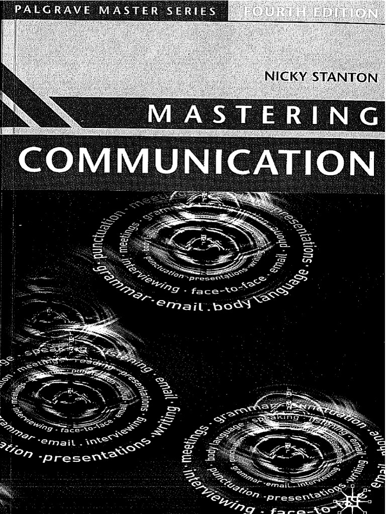 Mastering Communication Nicky Stanton | PDF