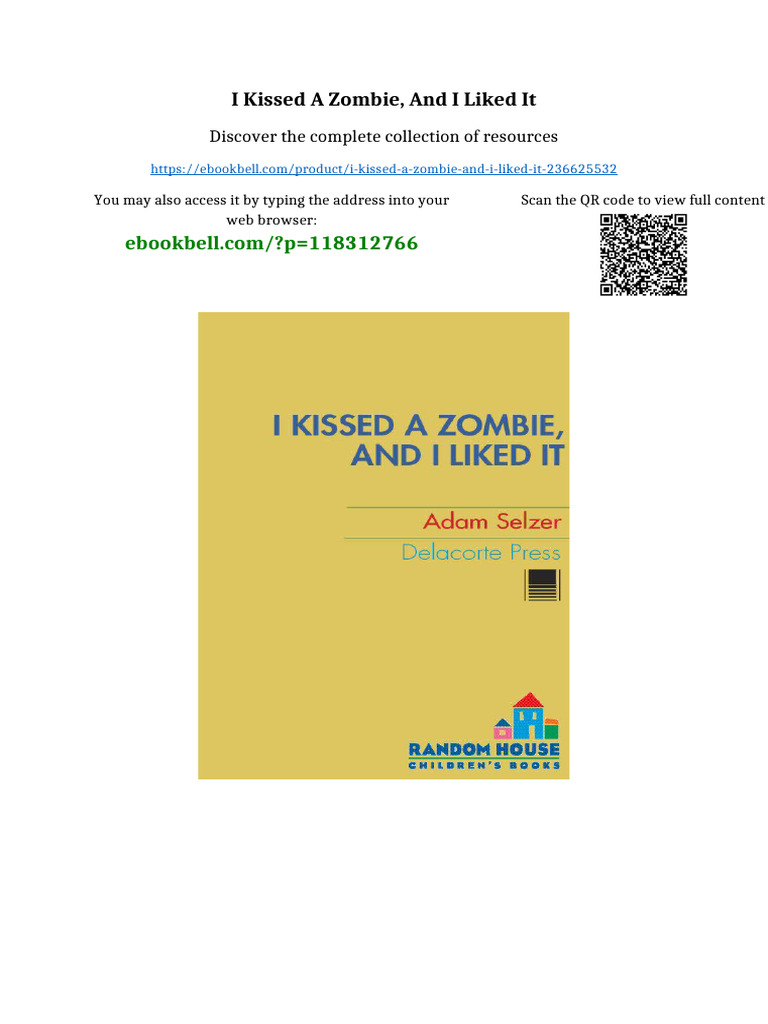 I Kissed a Zombie, and I Liked It digital version 2025 | PDF ...