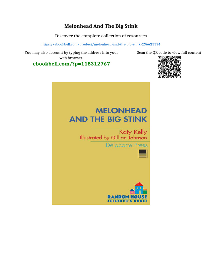 Melonhead and The Big Stink Digital Version 2025 | PDF | Essays | Property