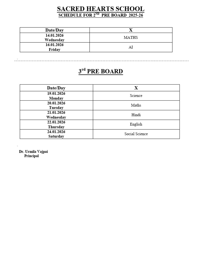 Pre Board - 2 & 3 Class - 10 | PDF